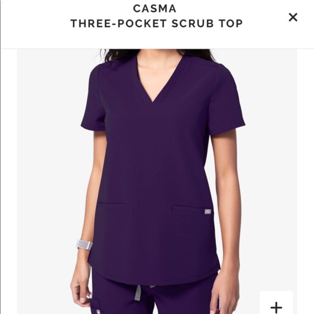 Figs purple scrub top